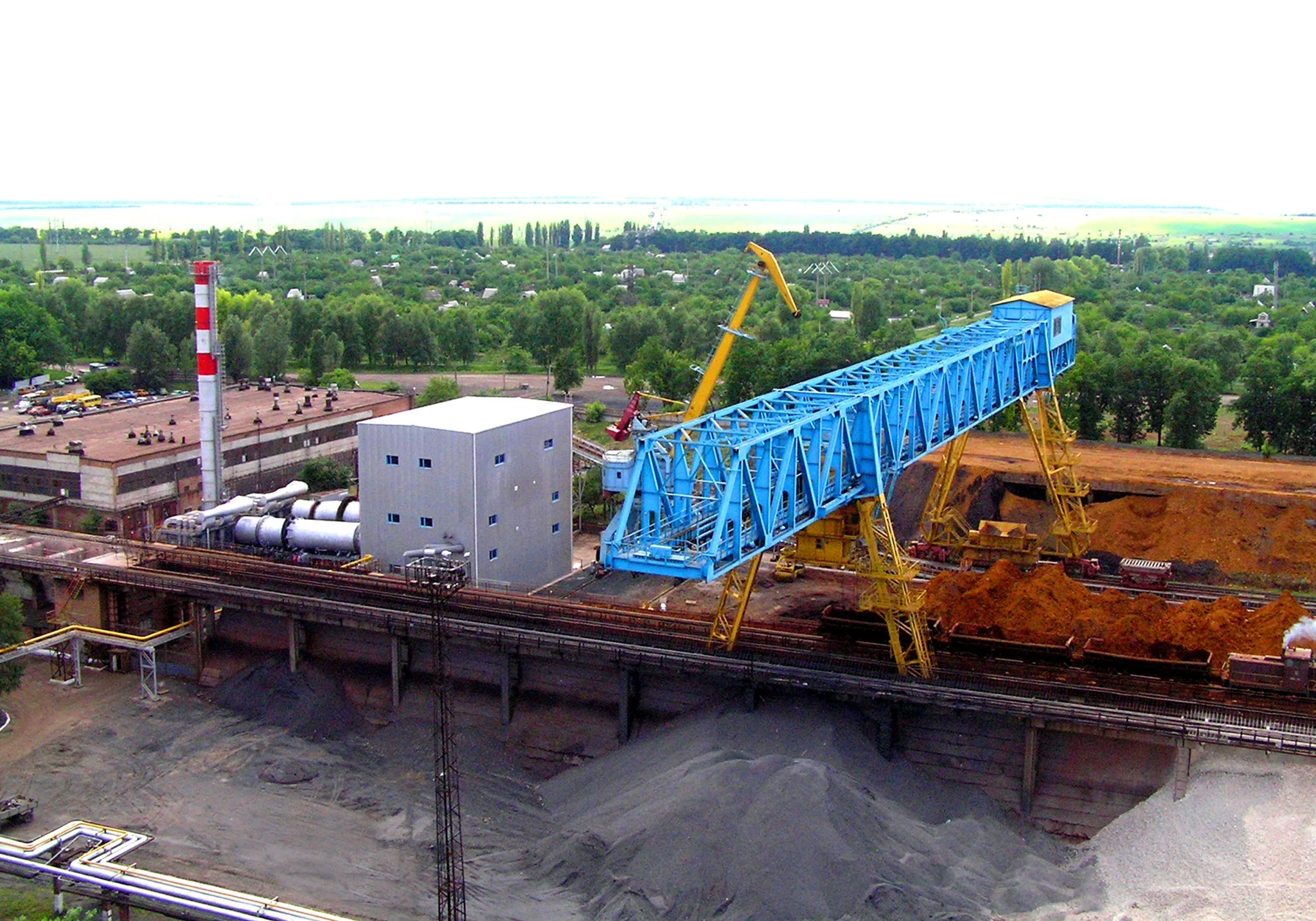 PFK ore-preparation and raw-material handling area