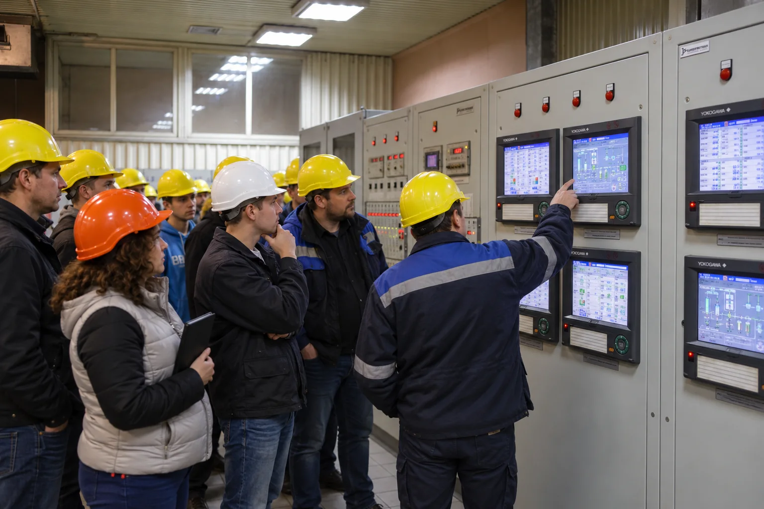Illustrative process-control briefing